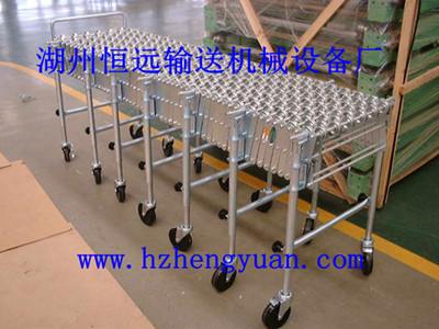 伸縮式輸送機，福來輪伸縮式輸送機，無動力福來輪伸縮機