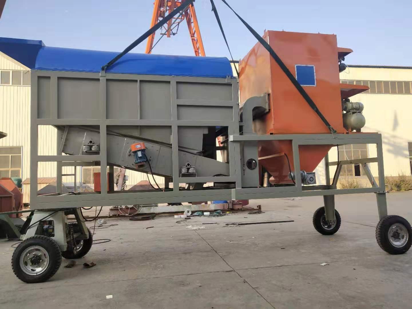 脈沖環保型小麥圓筒滾振清理篩