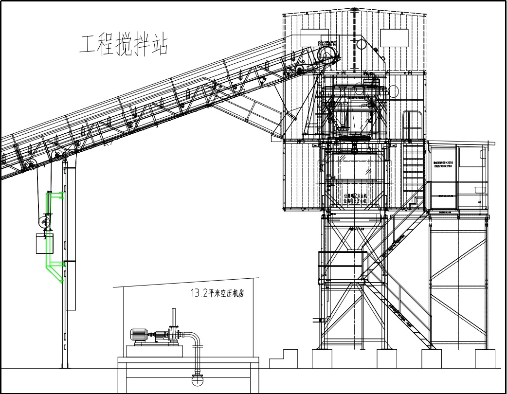 ?工程攪拌站外殼全單片結構-攪拌站先進工藝