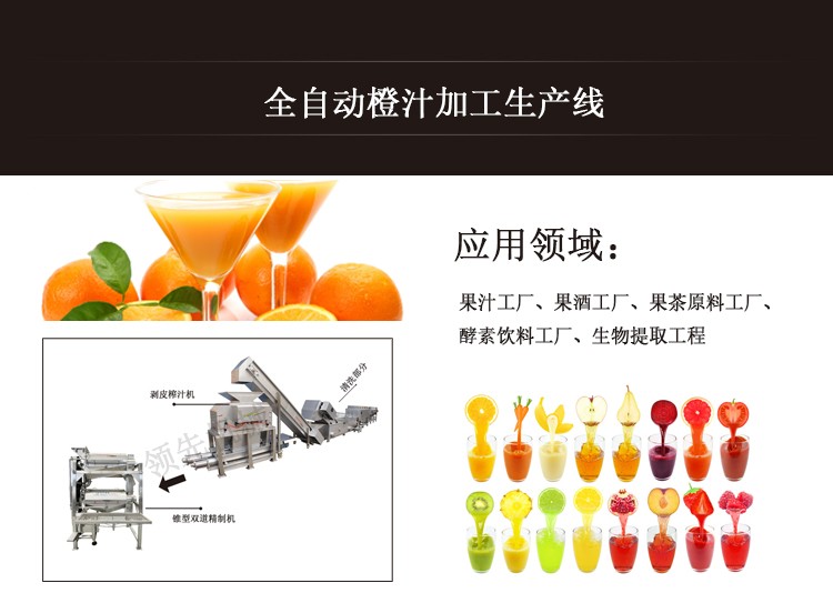 橙汁加工生產線設備