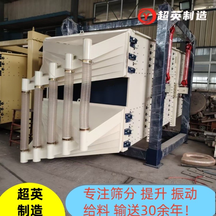 重型篩選石英砂粗細機械 方形搖擺篩廠家 木屑篩分機