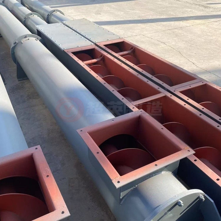  封閉式管鏈輸送機 石粉提升機 螺旋輸送機