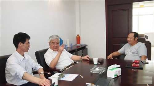 中國砂石協會胡幼奕會長一行走方湖州巨松礦業及浙江雙金機械集團