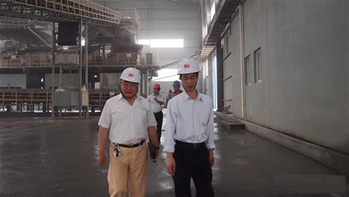 中國砂石協會胡幼奕會長一行走方湖州巨松礦業及浙江雙金機械集團