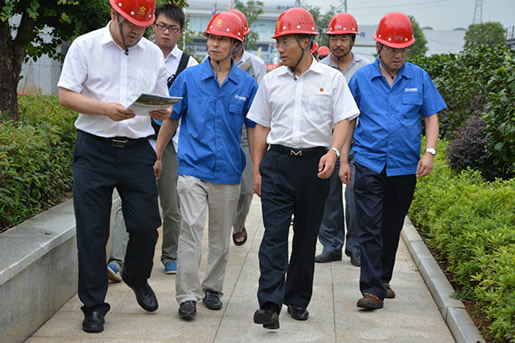 遼寧東方測控集團總裁包良清一行參觀湖北鑫鷹環保科技有限公司