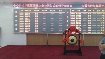 淮北市協力重型機器有限責任公司安徽省股權托管交易中心上市成功股票代碼:700253