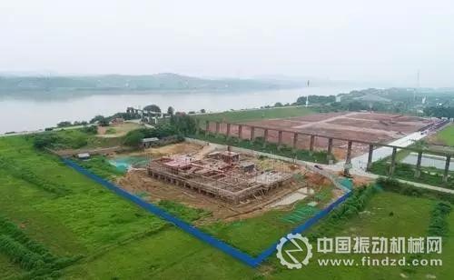 建設中的天元區新建砂場